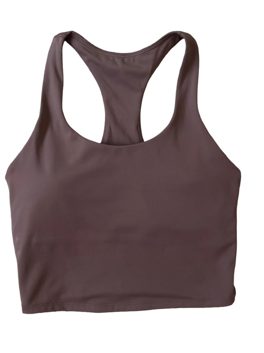Vitality Revive Racerback Crop Tank Shelf Bra Dusty Mauve Size Medium